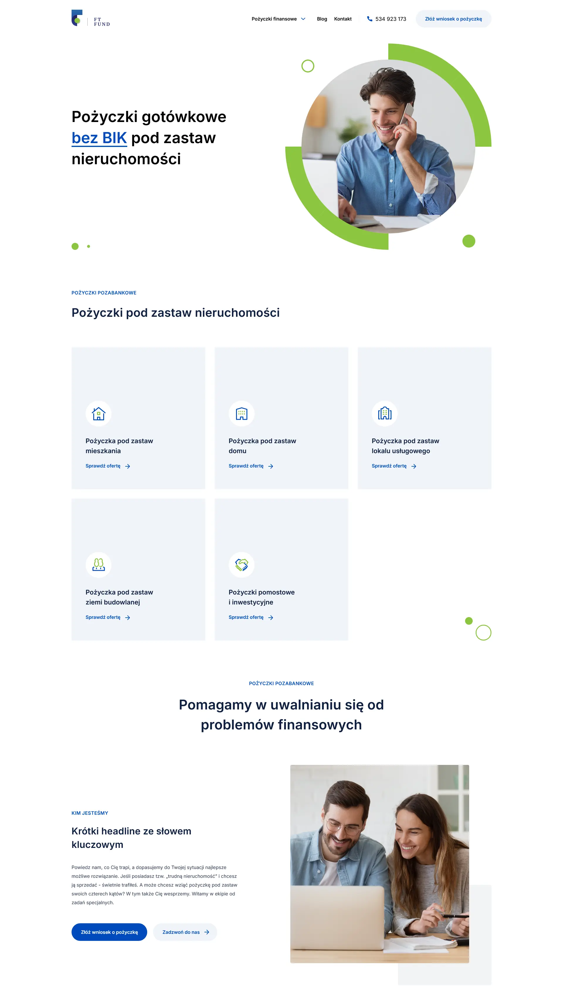 FtFund Landing page